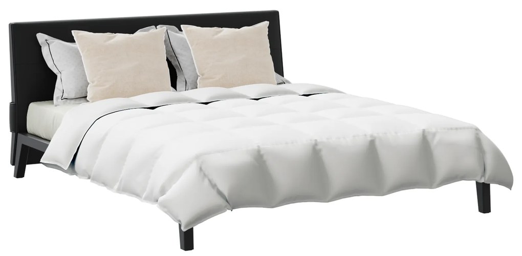 vidaXL Πάπλωμα με μαξιλάρι 3 pcs Λευκό 200 x 200 cm Πούπουλο