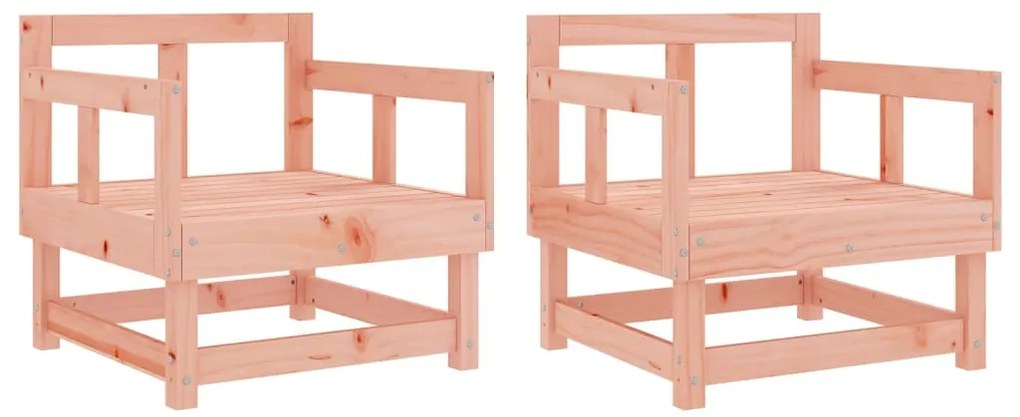 vidaXL Καρέκλες Κήπου 2 τεμ. από Μασίφ Ξύλο Ψευδοτσούγκας