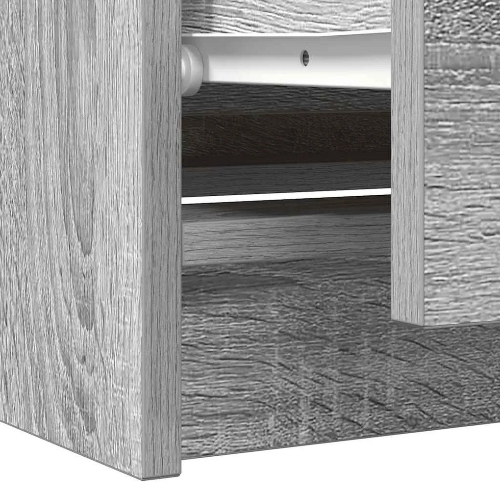 Έπιπλο Τηλεόρασης Γκρι Sonoma 100x35x54 εκ. από Επεξεργ. Ξύλο 861801