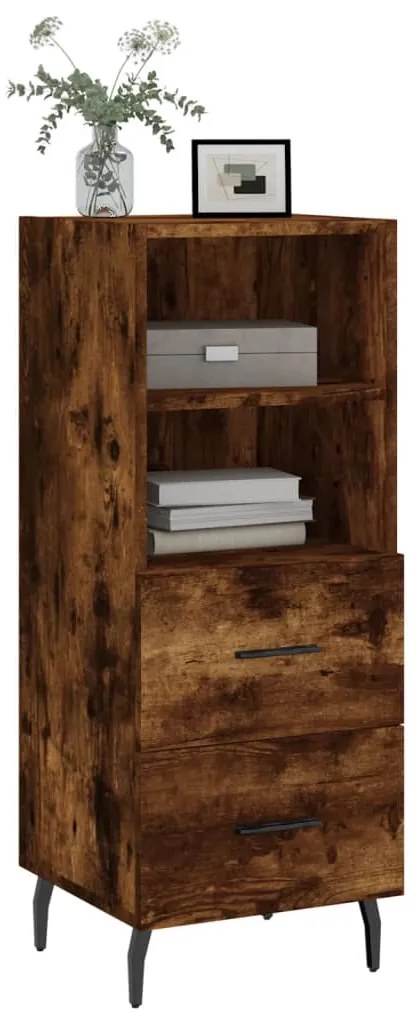 vidaXL Ντουλάπι Καπνιστή Δρυς 34,5 x 34 x 90 εκ. Επεξεργασμένο Ξύλο