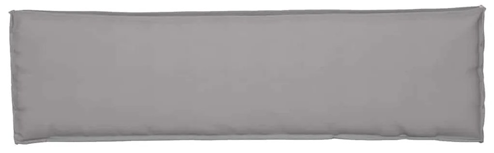 vidaXL Μαξιλάρι παλέτας για πάγκο Γκρι 140 x 40 x 8 εκ. Ύφασμα Oxford