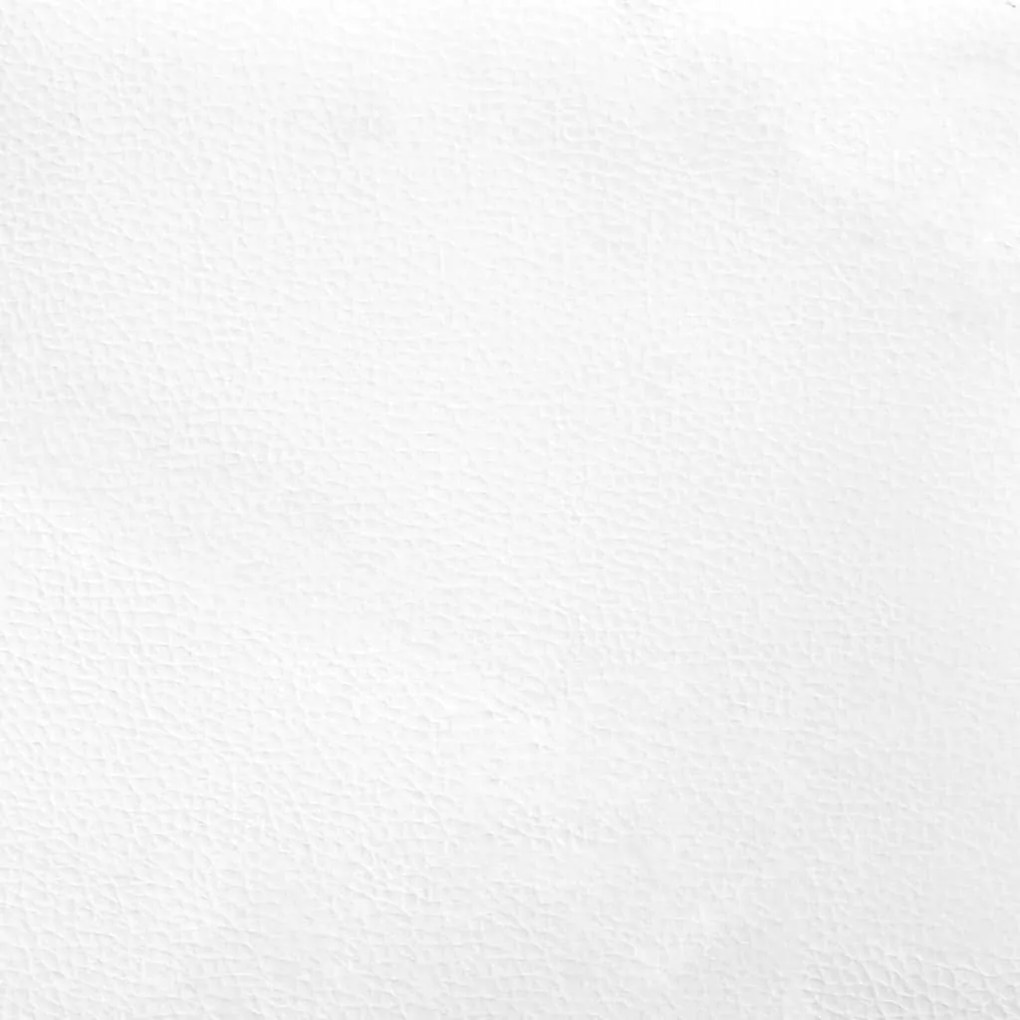Πλαίσιο Κρεβατιού με Κεφαλάρι Λευκό/Μαύρο 140x190εκ.Συνθ. Δέρμα - Μαύρο