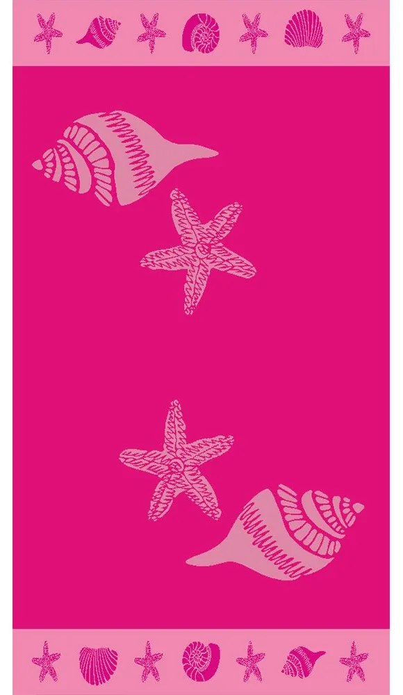 Πετσέτα Θαλάσσης Βελουτέ 212 Fuchsia DimCol Θαλάσσης 87x165cm 100% Cotton