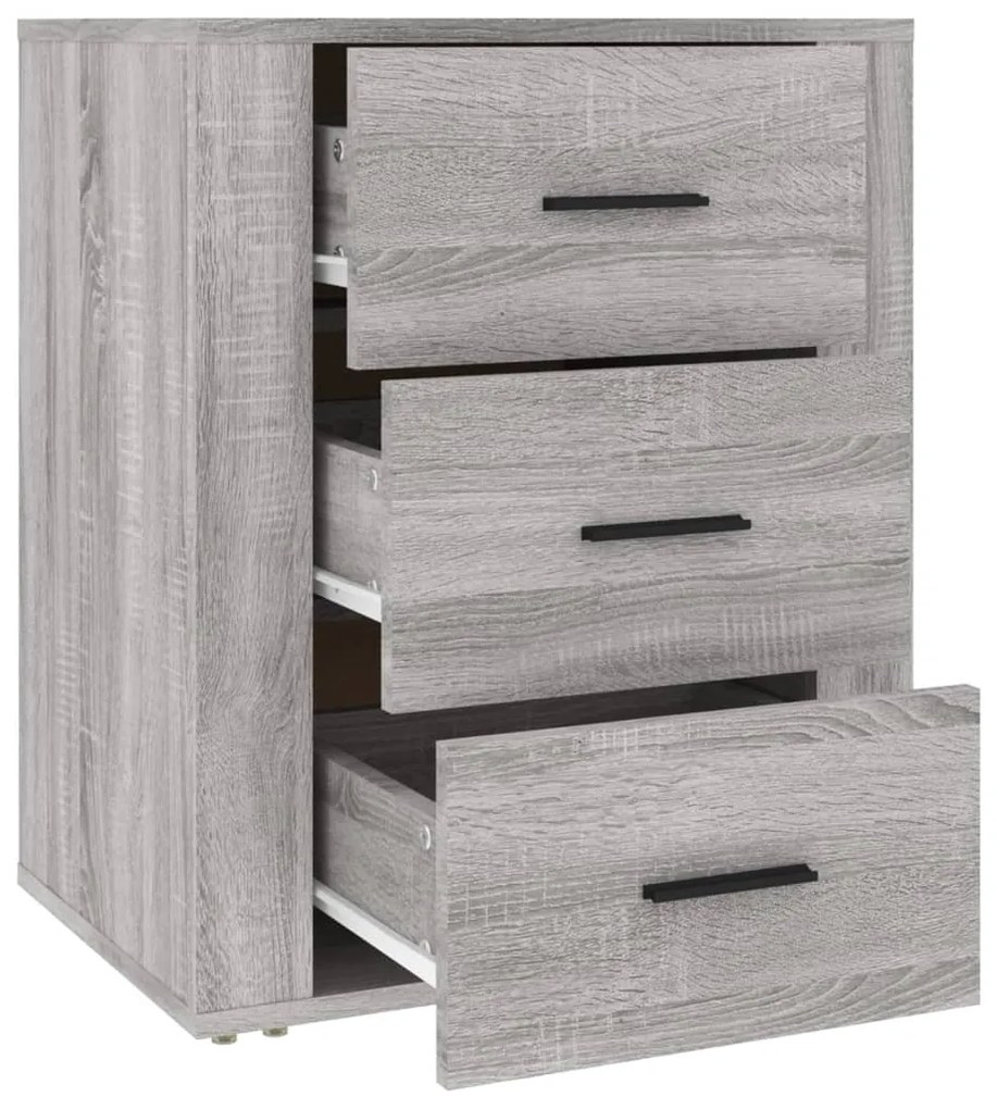 vidaXL Κομοδίνο Γκρι Sonoma 50x36x60 εκ. από Επεξεργασμένο Ξύλο