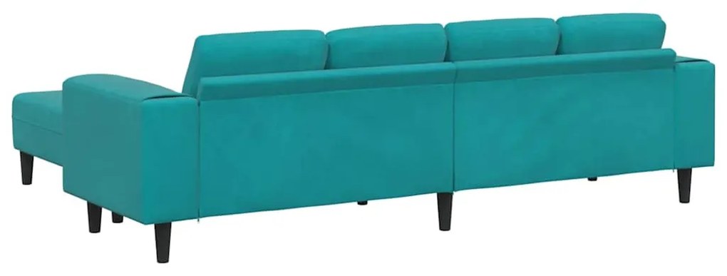 vidaXL Σετ Καναπέ 3 pcs Τιρκουάζ Βελούδο
