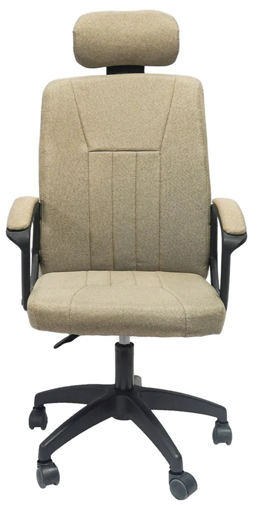 ΚΑΡΕΚΛΑ ΓΡΑΦΕΙΟΥ NIMBLE HM1199.13 ΜΠΕΖ ΥΦΑΣΜΑ-ΜΑΥΡΟΣ ΣΚΕΛΕΤΟΣ&ΒΑΣΗ 59x64x122Υεκ