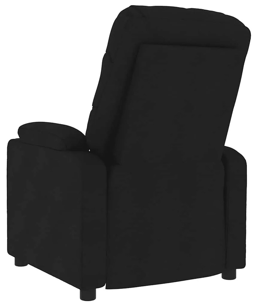 vidaXL Πολυθρόνα Μασάζ Μαύρη Υφασμάτινη