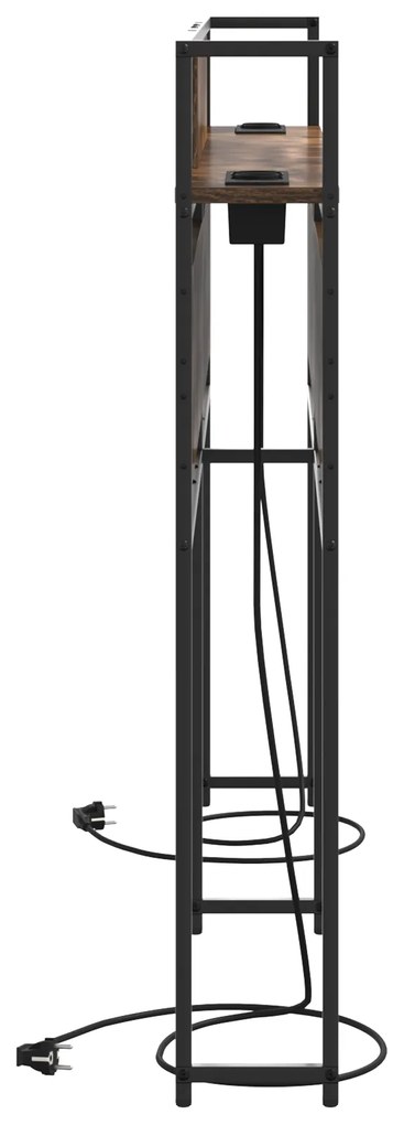 vidaXL Κεφαλάρι Αποθήκης Καπνιστή δρυς 120 cm Επεξεργασμένο ξύλο