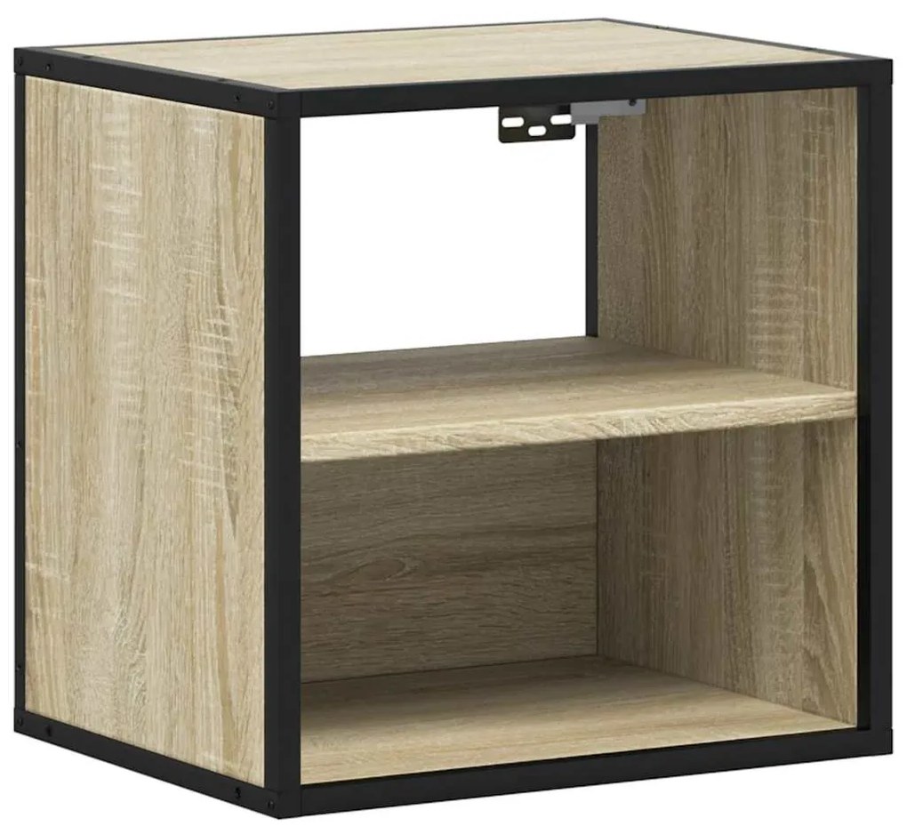 vidaXL Επίτοιχα κομοδίνα 2 τεμάχια Sonoma Oak 40x31x39,5 cm