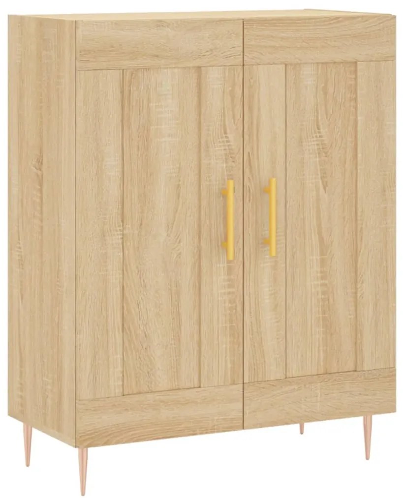 vidaXL Ντουλάπι Sonoma δρυς 69,5 x 34 x 180 εκ. από Επεξεργασμένο Ξύλο
