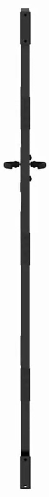 vidaXL Πύλη Κήπου Μαύρο 105 x 175 cm Ατσάλι με Επικάλυψη Πούδρας