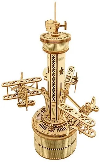 3D Puzzle Robotime Airplane Control Tower AMK41