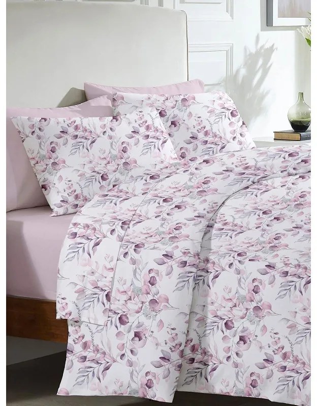 Σετ Σεντόνια Menta Εμπριμέ 560 Lila Μονο (160x250)
