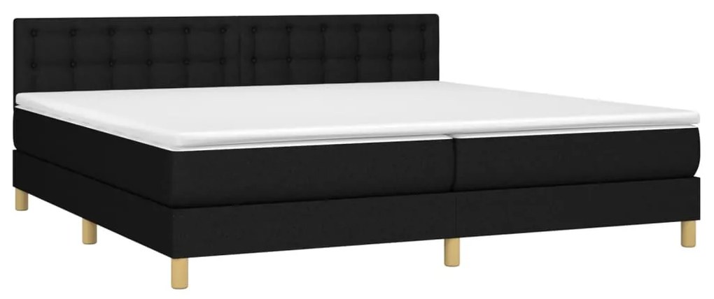 ΚΡΕΒΑΤΙ BOXSPRING ΜΕ ΣΤΡΩΜΑ ΜΑΥΡΟ 200X200 ΕΚ. ΥΦΑΣΜΑΤΙΝΟ 3140963