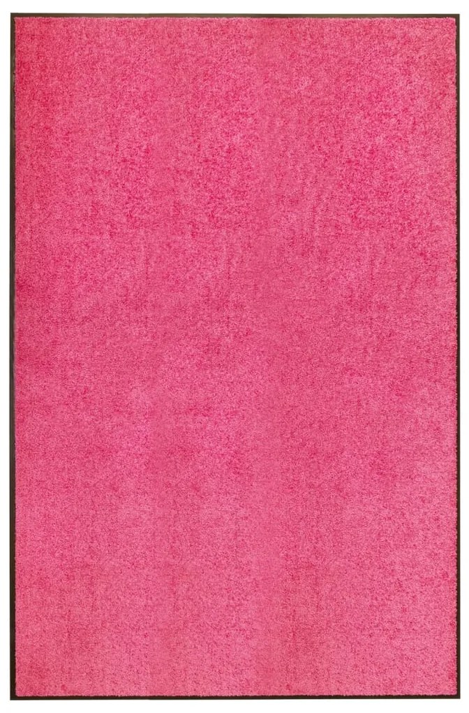vidaXL Πατάκι Εισόδου Πλενόμενο Ροζ 120 x 180 εκ.