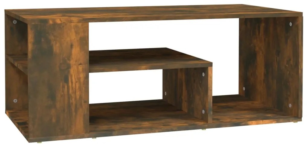 vidaXL Τραπεζάκι Σαλονιού Καπνιστή Δρυς 100x50x40 εκ. Επεξεργ. Ξύλο