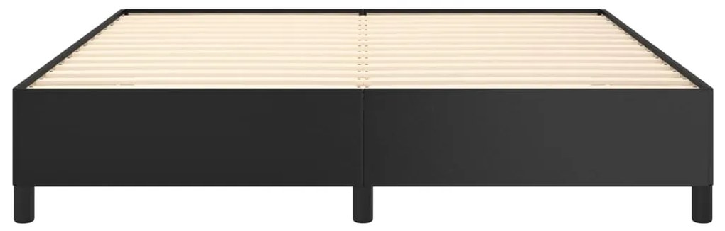 vidaXL Πλαίσιο Κρεβατιού Μαύρο 160x200 εκ. από Συνθετικό Δέρμα