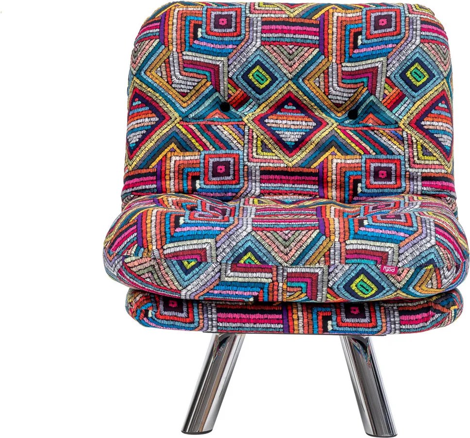 1-Seat Sofa-Bed Misa Small Solo - Patchwork Multicolor