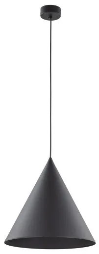 Κρεμαστό Φωτιστικό Οροφής 1xE27 Φ32cm Cono TK Lighting-10057-Μαύρο 10057