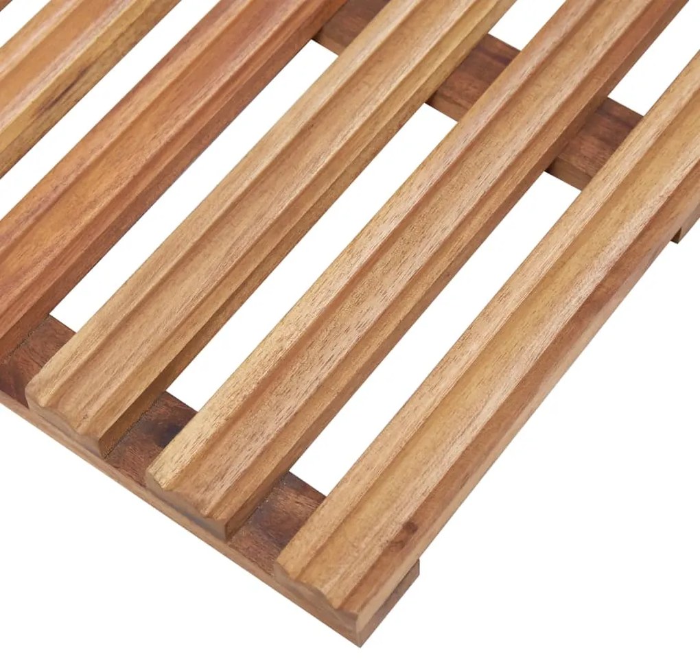 vidaXL Πατάκια Μπάνιου 2 τεμ. 56 x 37 εκ. από Μασίφ Ξύλο Ακακίας