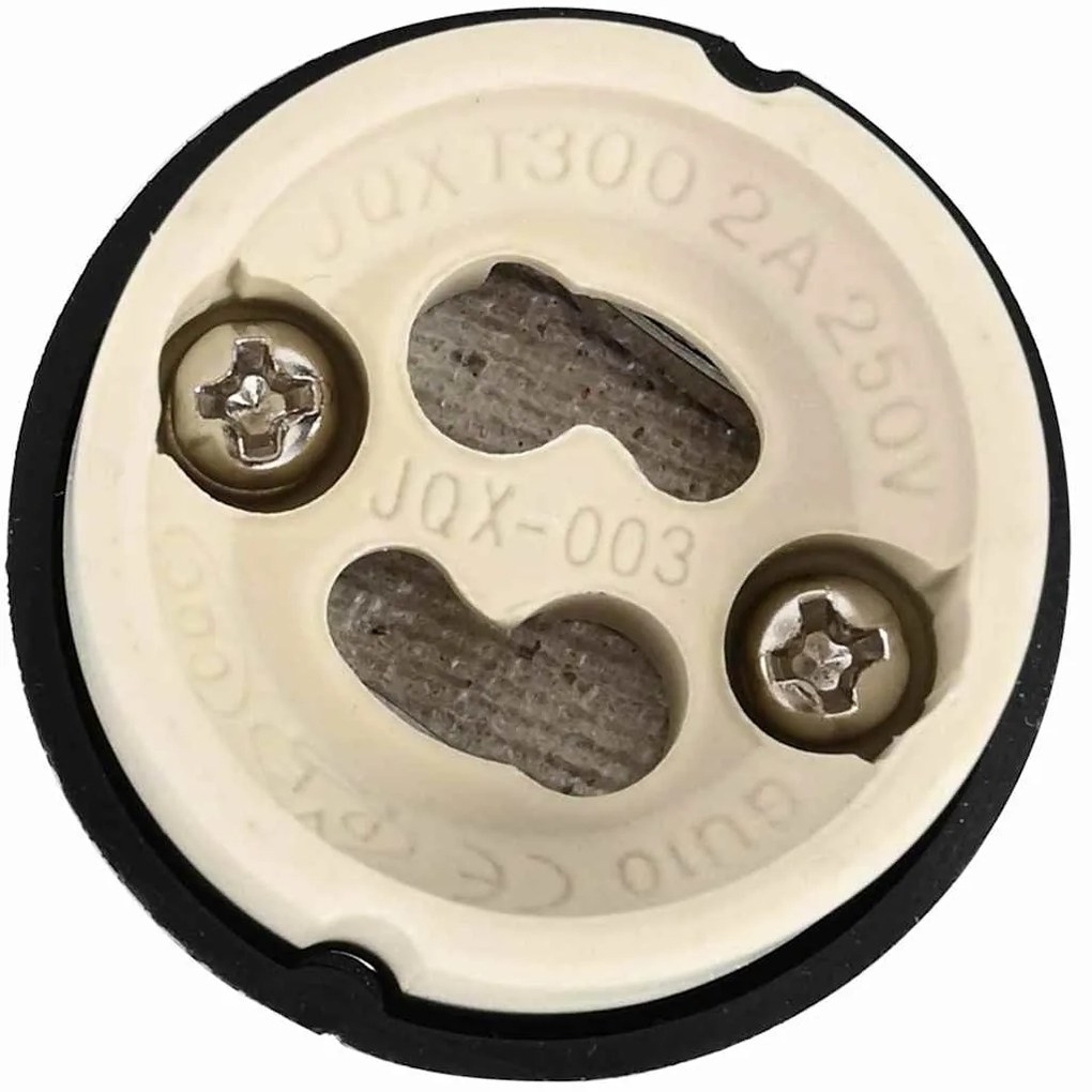 vidaXL Σποτ 24 pcs Μαύρο 9 x 9 x 2 εκ. Αλουμίνιο