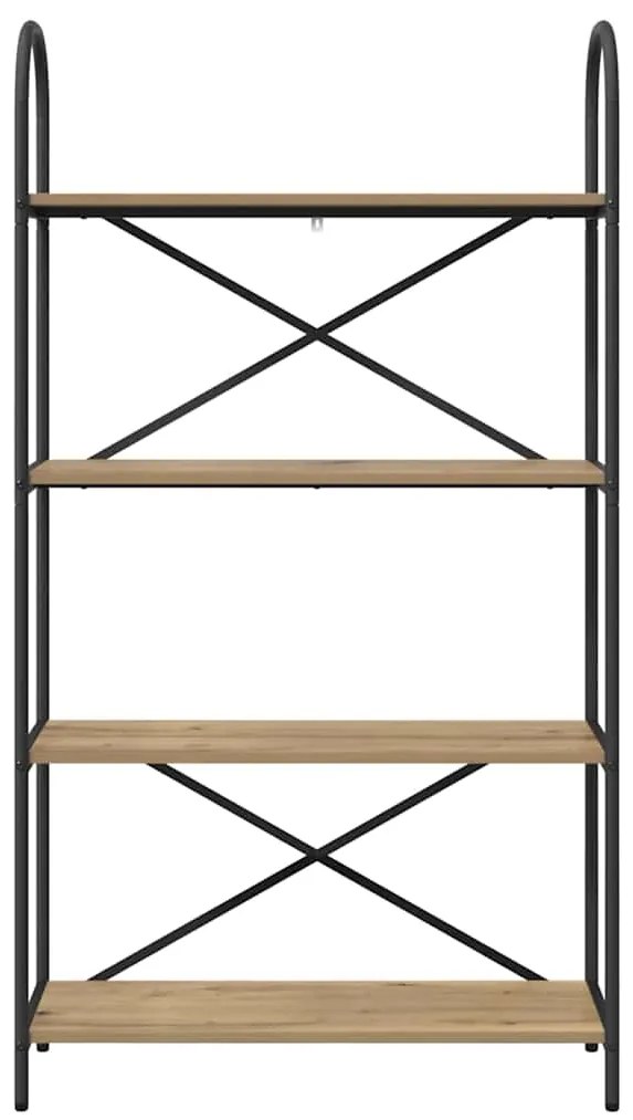 vidaXL Ράφι Βιβλίων artisan δρυς 80 x 30 x 146 εκ Επεξεργασμένο ξύλο