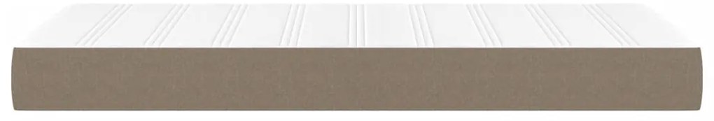 vidaXL Στρώμα με Pocket Springs Taupe 120x190x20 εκ. Υφασμάτινο