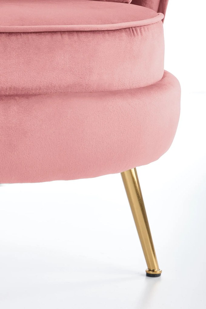 ALMOND leisure chair color: pink