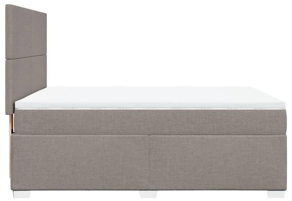 ΚΡΕΒΑΤΙ BOXSPRING ΜΕ ΣΤΡΩΜΑ TAUPE 140X200 ΕΚ. ΥΦΑΣΜΑΤΙΝΟ 3292808