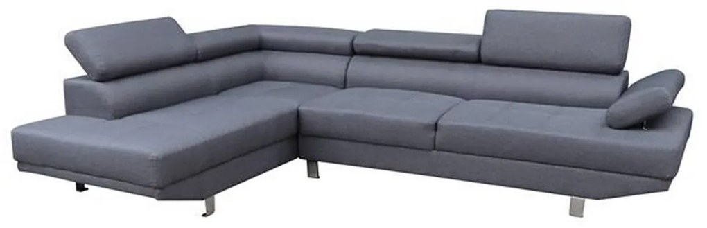 Καναπές Γωνία Αριστερή HM3085.10L Grey 266x212x87 εκ. Fabric