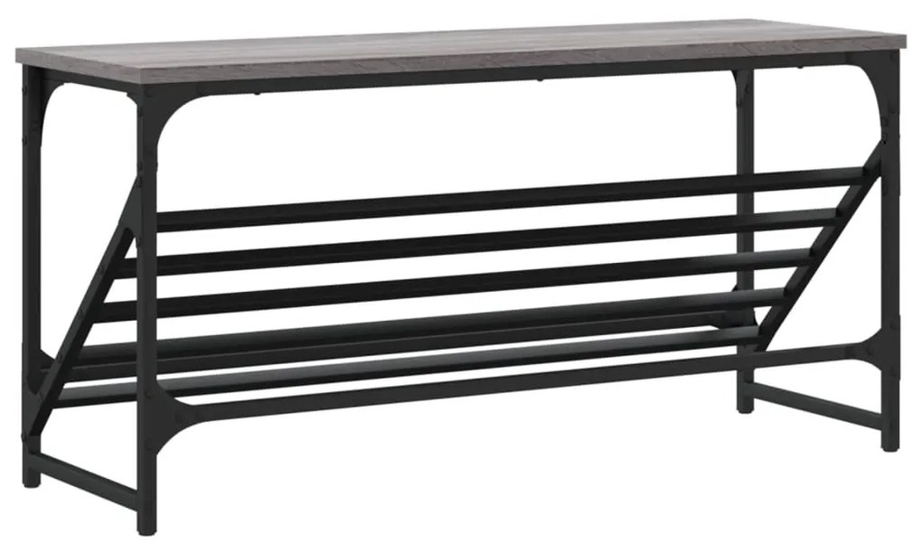 vidaXL Παπουτσοθήκη Γκρι Sonoma 90x30x45 εκ. από Επεξεργασμένο Ξύλο