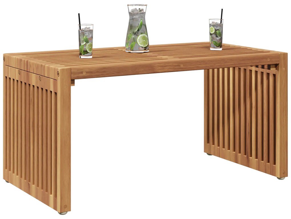 vidaXL Τραπεζάκι Κήπου 70x37.5x35.5 εκ Μασίφ Ξύλο Teak