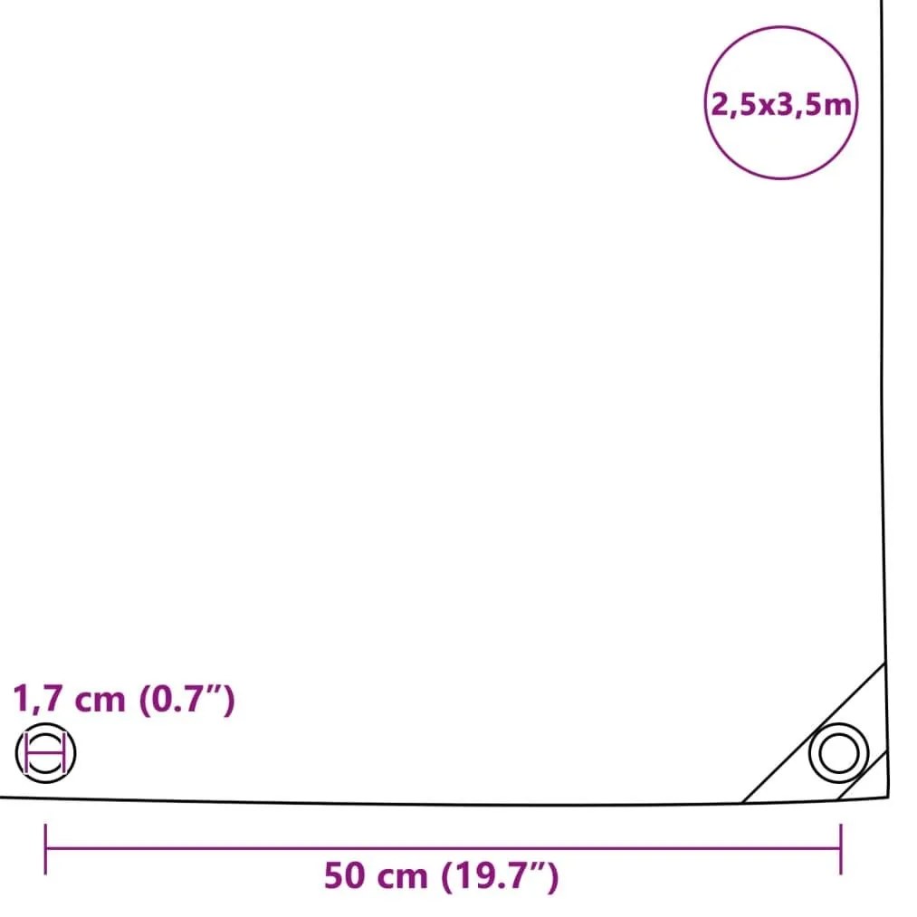 Μουσαμάς Μπλε 2,5 x 3,5 μ. 650 γρ./μ.²  - Μπλε