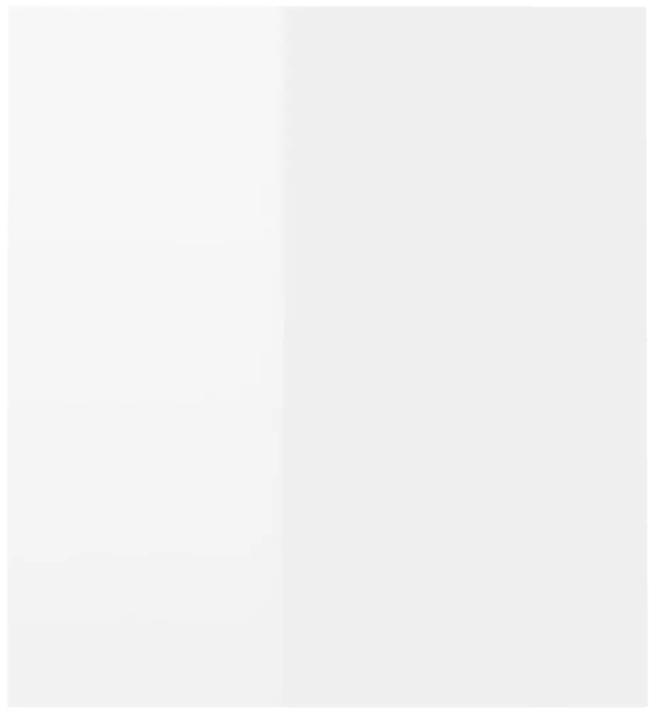 Έπιπλο Τηλεόρασης με LED Γυαλιστερό Λευκό 120 x 35 x 40 εκ. - Λευκό
