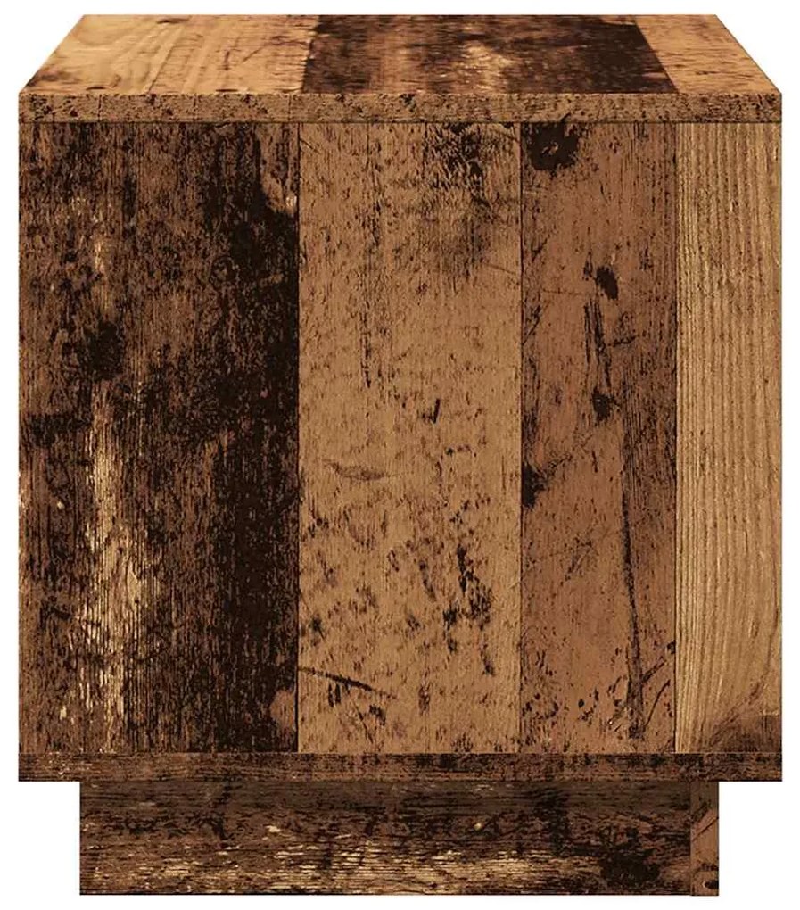 Τραπεζάκι σαλονιού Παλιό ξύλο 40x40x43 cm Κατασκευασμένο ξύλο - Καφέ