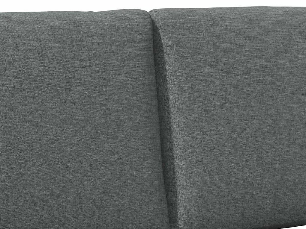 vidaXL Ταπετσαρισμένο κεφαλάρι Σκούρο Γκρι 200 cm Στερεά ξυλεία πεύκου