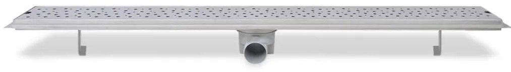vidaXL Σιφόνια Ντουζιέρας Γραμμικά 2 τεμ. 1030x140 χιλ. Ανοξ. Ατσάλι
