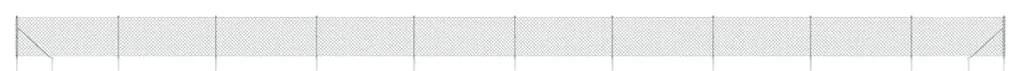 vidaXL Συρματόπλεγμα Περίφραξης Ασημί 0,8 x 25 μ. με Καρφωτές Βάσεις
