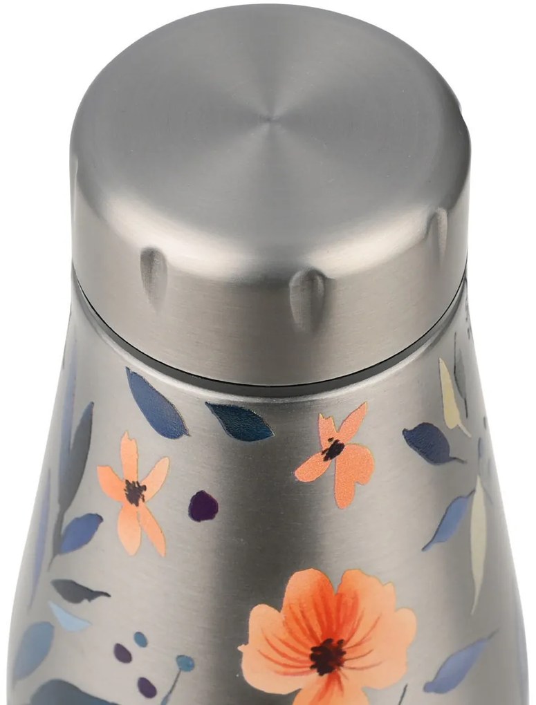 ESTIA ΘΕΡΜΟΣ TRAVEL FLASK SAVE THE AEGEAN 500ml SILVER BOTANIC