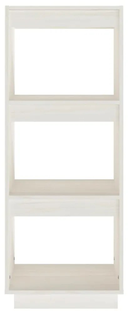 vidaXL Βιβλιοθήκη/Διαχωρ. Χώρου Λευκό 40x35x103 εκ. Μασίφ Ξύλο Πεύκου