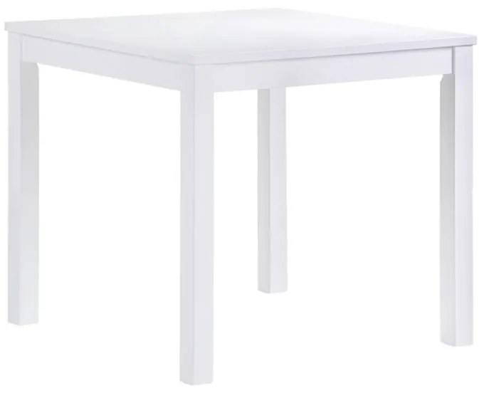 WOODWELL Ε7672,1NATURALE Τραπέζι Άσπρο Mdf 80x80x74cm Ε7672,1
