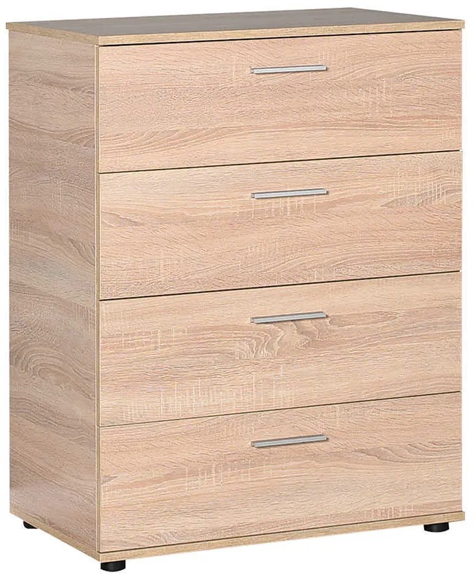 Συρταριέρα με 4 συρτάρια σε χρώμα σονόμα 73x44x96