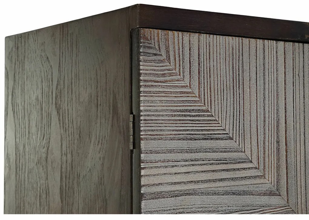 Ντουλάπι DKD Home Decor MB-179372 Σκούρο καφέ Ανοιχτό καφέ Έλατο Ξύλο MDF 86 x 41 x 181 cm