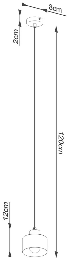 Sollux Κρεμαστό φωτιστικό Savara 1,ατσάλι,1xE27/60w,μαύρο