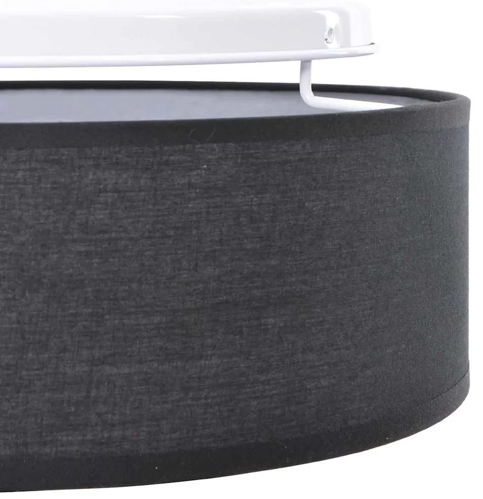 vidaXL Λάμπα Οροφής Μαύρο 30 x 13.5 εκ. ύφασμα