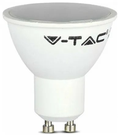 V-TAC Σποτ LED GU10 SMD 4.5W 230V 100° 400lm IP20 Milky Cover Ψυχρό Λευκό 211687