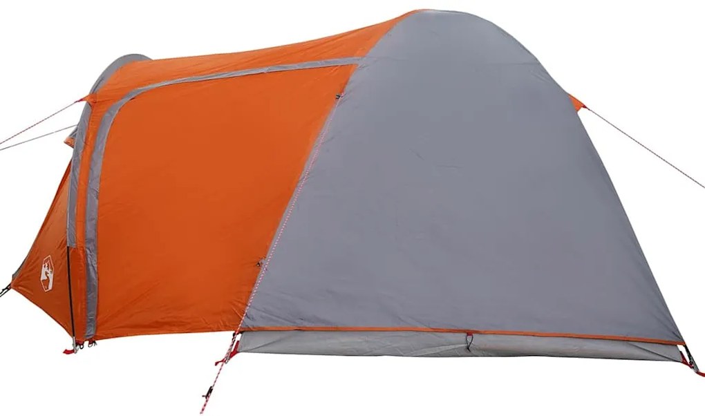 vidaXL Θόλος Τέντα με στέγη Γκρι και Πορτοκαλί 384 x 254 x 170 εκ.