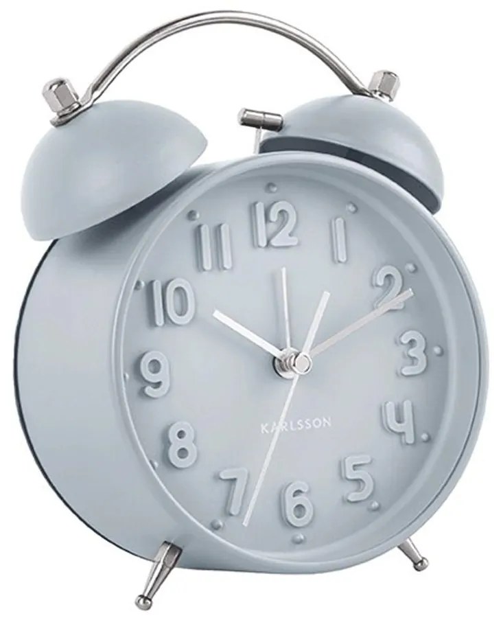 Επιτραπέζιο Ρολόι - Ξυπνητήρι KA5784LB Iconic Light Blue Karlsson Metal