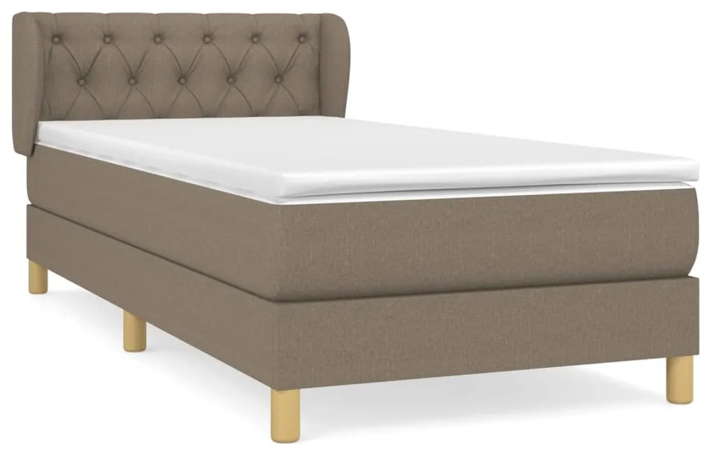 ΚΡΕΒΑΤΙ BOXSPRING ΜΕ ΣΤΡΩΜΑ TAUPE 80X200 ΕΚ. ΥΦΑΣΜΑΤΙΝΟ 3127001