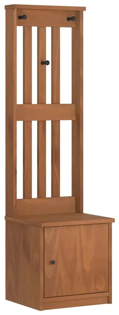 Δέντρο χωλ "SANDENS" 45x40x159,5 εκ.Πεύκο μασίφ ξύλο - Καφέ